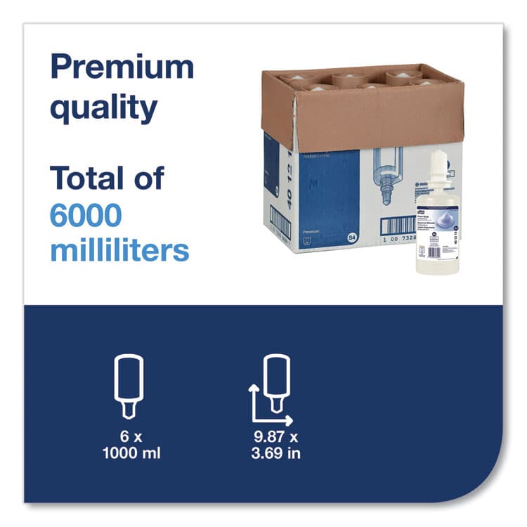 ESSITY Premium Antibacterial Foam Soap Refill, Unscented, 1 L, 6/Carton (TRK401815) thumbnail 2