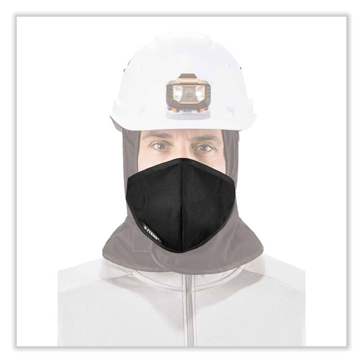 ERGODYNE CORPORATION N-Ferno 6870 2-Layer Thermal Mouthpiece, Fleece/Cotton, Black, One Size Fits Most (EGO16870) thumbnail 2
