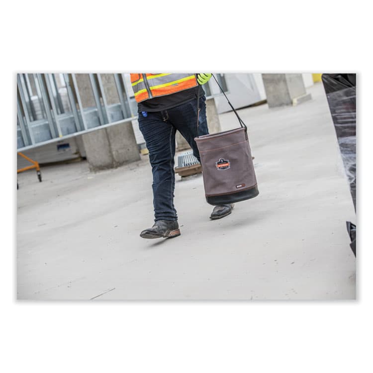 ERGODYNE CORPORATION Arsenal 5960 Canvas Hoist Bucket with D-Rings, 150 lb, Gray (EGO14960) thumbnail 3