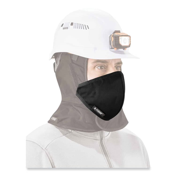 ERGODYNE CORPORATION N-Ferno 6870 2-Layer Thermal Mouthpiece, Fleece/Cotton, Black, One Size Fits Most (EGO16870) thumbnail 4