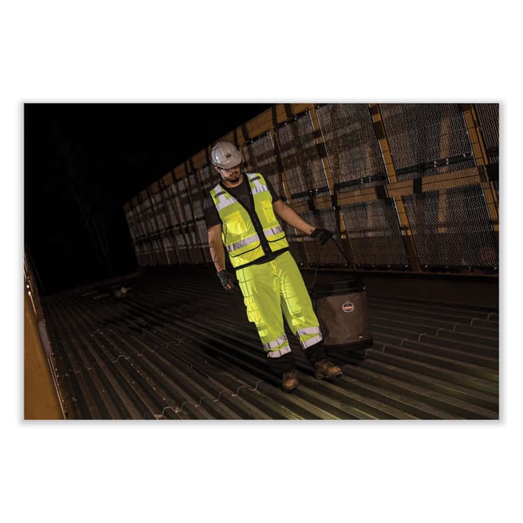 ERGODYNE CORPORATION Arsenal 5935 Extra-Large Web Handle Canvas Hoist Bucket, 150 lb, Gray (EGO14935) thumbnail 3