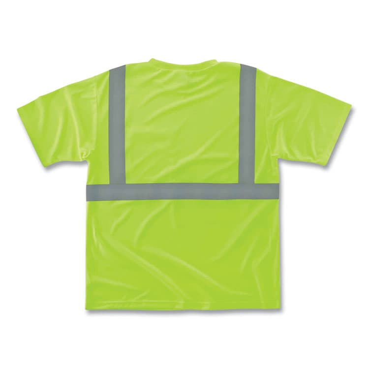 ERGODYNE CORPORATION GloWear 8289 Class 2 Hi-Vis T-Shirt, Polyester, Lime, 3X-Large (EGO21507) thumbnail 2