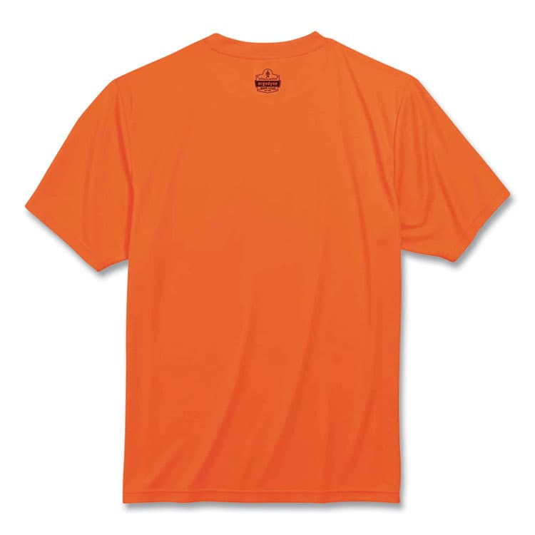 ERGODYNE CORPORATION GloWear 8089 Non-Certified Hi-Vis T-Shirt, Polyester, 4X-Large, Orange (EGO21568) thumbnail 2
