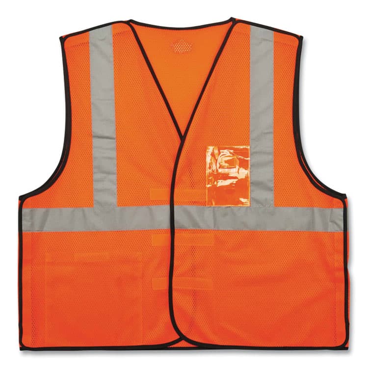 ERGODYNE CORPORATION GloWear 8216BA Class 2 Breakaway Mesh ID Holder Vest, Polyester, Small/Medium, Orange (EGO21083) thumbnail 2
