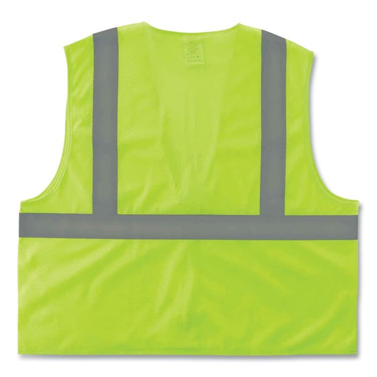 ERGODYNE CORPORATION GloWear 8205Z Class 2 Super Economy Mesh Vest, Polyester, Lime, Small/Medium (EGO20993) thumbnail 3