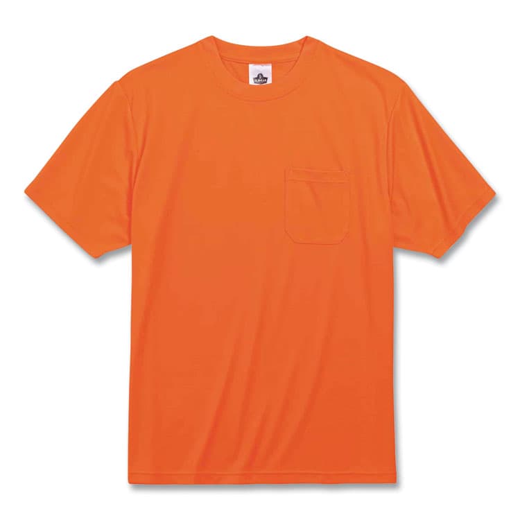 ERGODYNE CORPORATION GloWear 8089 Non-Certified Hi-Vis T-Shirt, Polyester, Small, Orange (EGO21562)