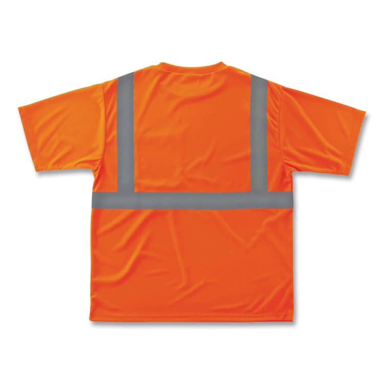 ERGODYNE CORPORATION GloWear 8289 Class 2 Hi-Vis T-Shirt, Polyester, Orange, 4X-Large (EGO21518) thumbnail 3