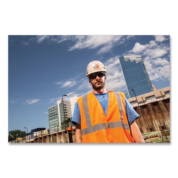 ERGODYNE CORPORATION GloWear 8205HL Class 2 Super Economy Mesh Vest, Polyester, Orange, X-Small (EGO20961) thumbnail 2