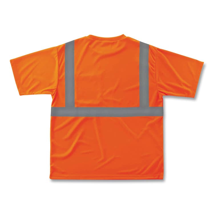 ERGODYNE CORPORATION GloWear 8289 Class 2 Hi-Vis T-Shirt, Polyester, Orange, Small (EGO21512) thumbnail 2