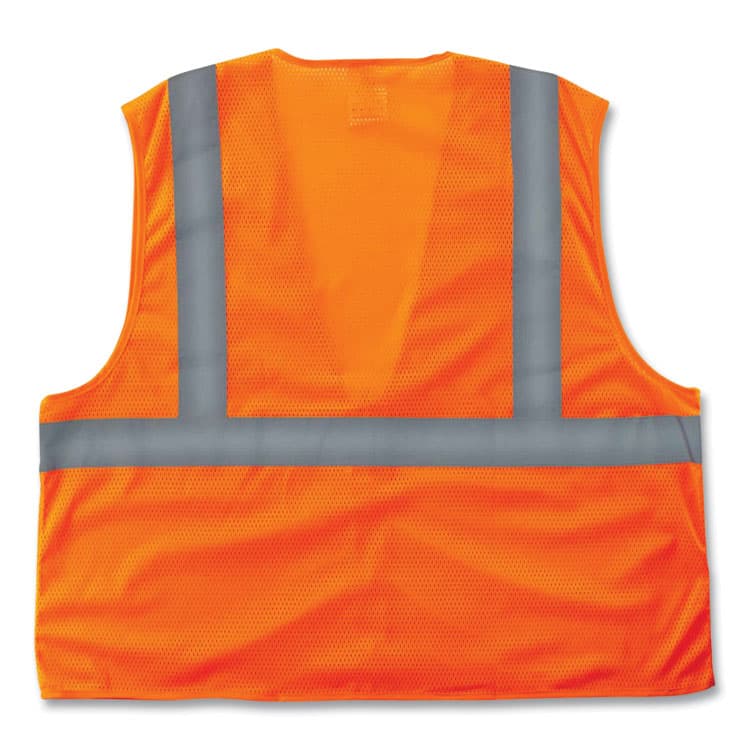 ERGODYNE CORPORATION GloWear 8205Z Class 2 Super Economy Mesh Vest, Polyester, Orange, Large/X-Large (EGO20985) thumbnail 3