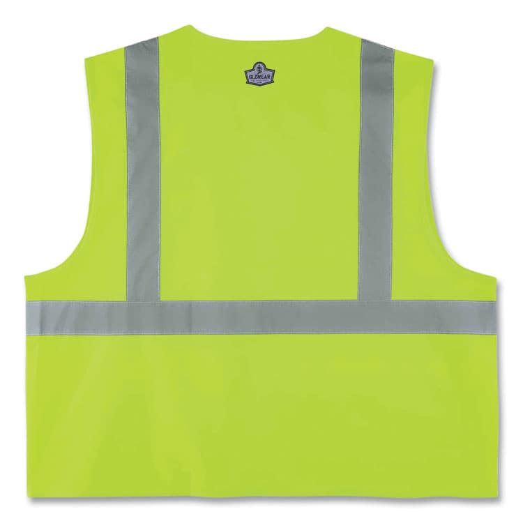 ERGODYNE CORPORATION GloWear 8225Z Class 2 Standard Solid Vest, Polyester, Lime, Large/X-Large (EGO21165) thumbnail 2