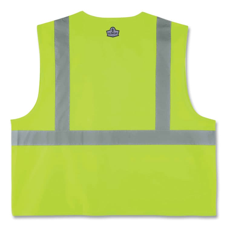 ERGODYNE CORPORATION GloWear 8225Z Class 2 Standard Solid Vest, Polyester, Lime, 2X-Large/3X-Large (EGO21167) thumbnail 3