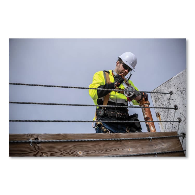 ERGODYNE CORPORATION GloWear 8293 Hi-Vis Class 2 Hooded Sweatshirt Black Bottom, Polar Fleece, 2X-Large, Lime (EGO21686) thumbnail 3