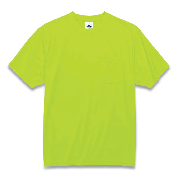 ERGODYNE CORPORATION GloWear 8089 Non-Certified Hi-Vis T-Shirt, Polyester, Medium, Lime (EGO21553)