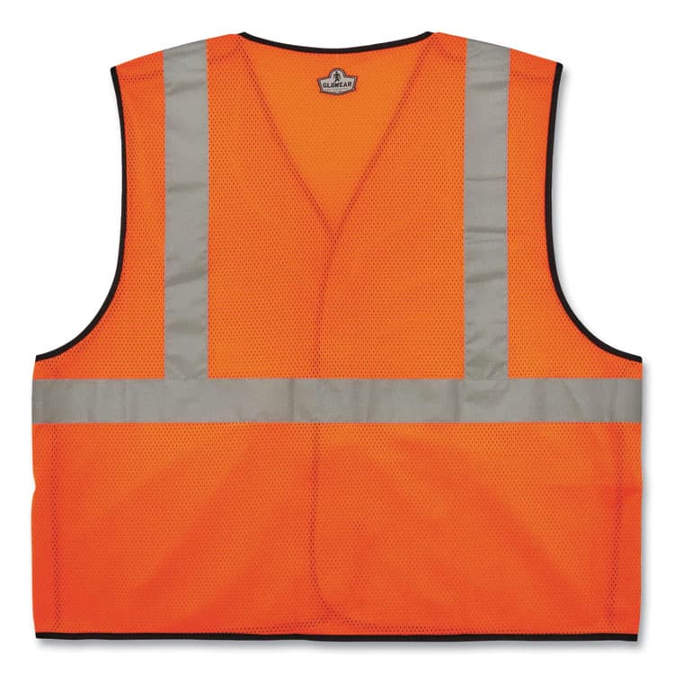 ERGODYNE CORPORATION GloWear 8216BA Class 2 Breakaway Mesh ID Holder Vest, Polyester, Large/X-Large, Orange (EGO21085) thumbnail 3