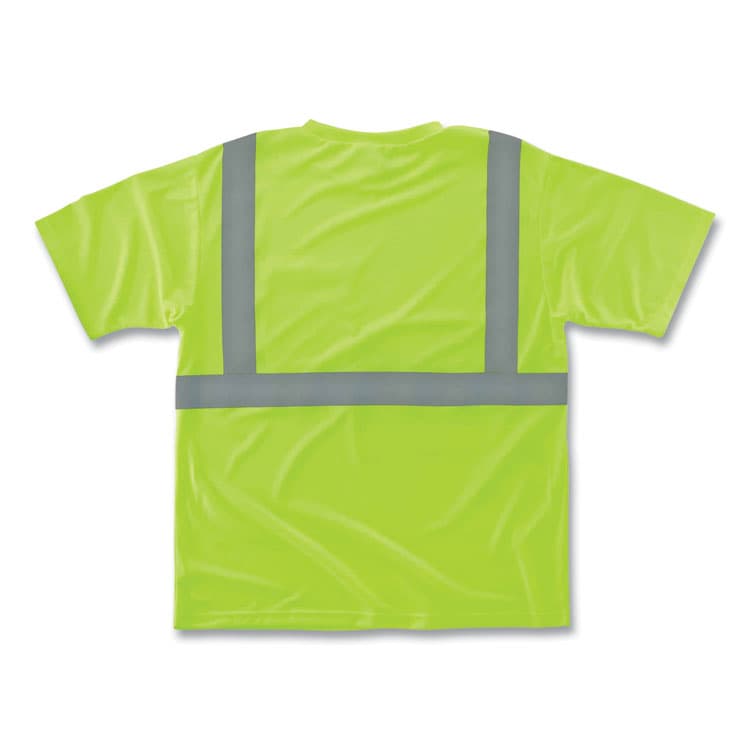 ERGODYNE CORPORATION GloWear 8289 Class 2 Hi-Vis T-Shirt, Polyester, Lime, Medium (EGO21503) thumbnail 2