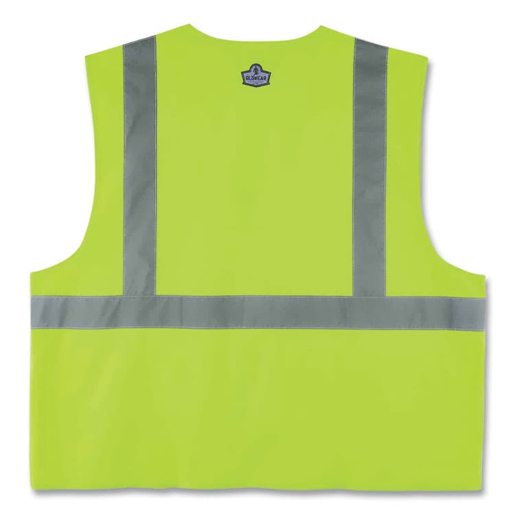 ERGODYNE CORPORATION GloWear 8225HL Class 2 Standard Solid Hook and Loop Vest, Polyester, Lime, Small/Medium (EGO21183) thumbnail 3