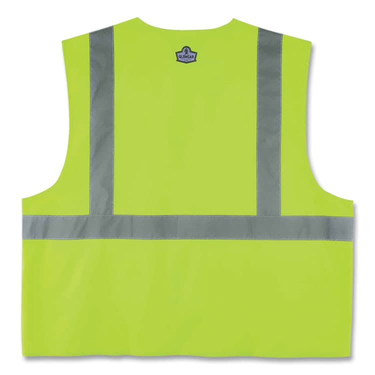 ERGODYNE CORPORATION GloWear 8225HL Class 2 Standard Solid Hook and Loop Vest, Polyester, Lime, 2X-Large/3X-Large (EGO21187) thumbnail 4