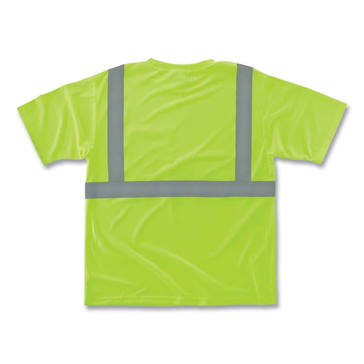 ERGODYNE CORPORATION GloWear 8289 Class 2 Hi-Vis T-Shirt, Polyester, Lime, 2X-Large (EGO21506) thumbnail 3