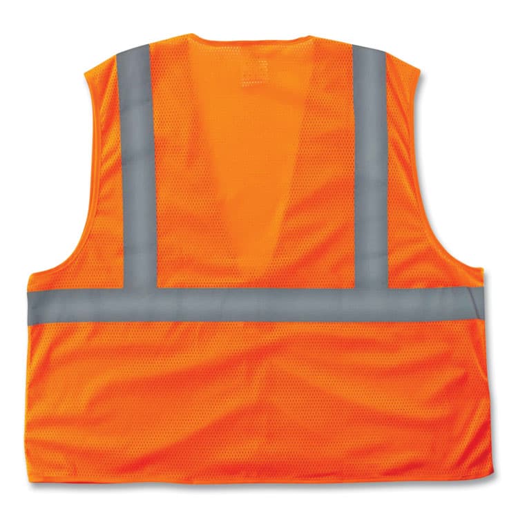 ERGODYNE CORPORATION GloWear 8205Z Class 2 Super Economy Mesh Vest, Polyester, Orange, 4X-Large/5X-Large (EGO20989) thumbnail 4