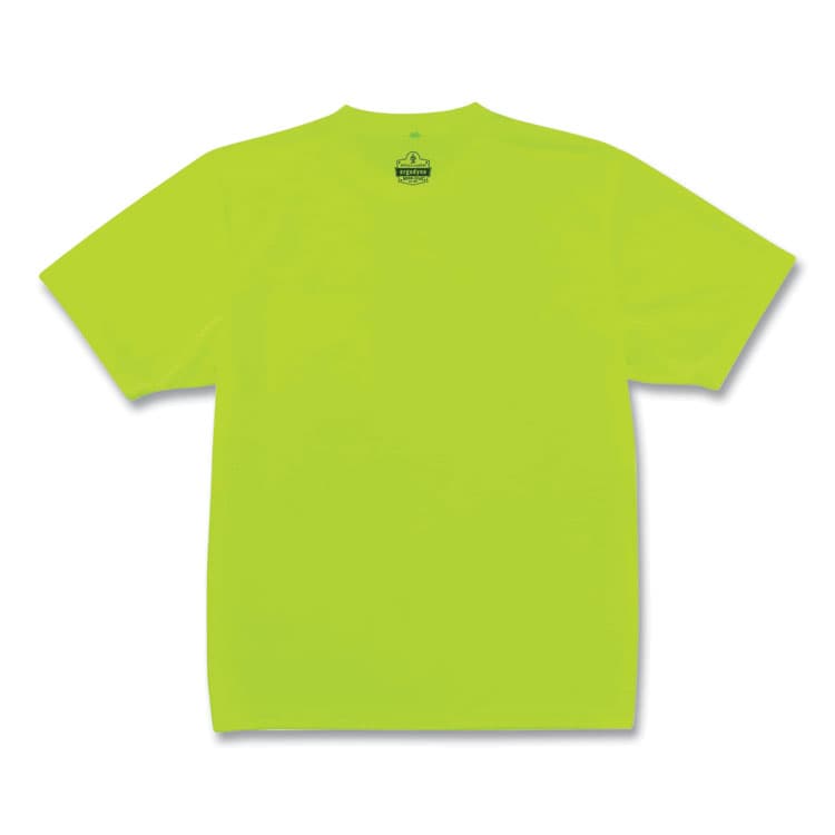 ERGODYNE CORPORATION GloWear 8089 Non-Certified Hi-Vis T-Shirt, Polyester, 2X-Large, Lime (EGO21556)