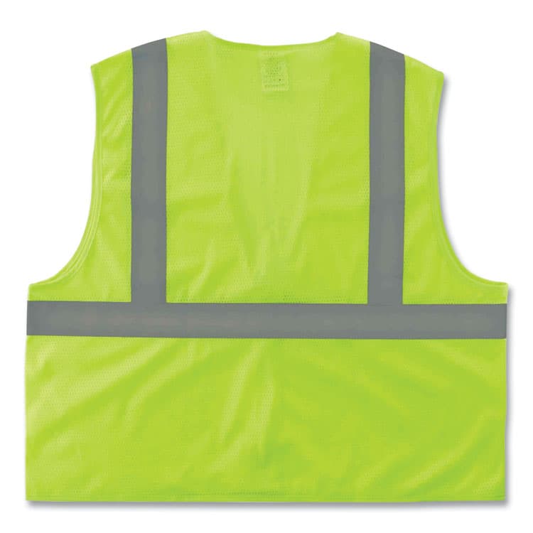 ERGODYNE CORPORATION GloWear 8205Z Class 2 Super Economy Mesh Vest, Polyester, Lime, 4X-Large/5X-Large (EGO20999) thumbnail 4