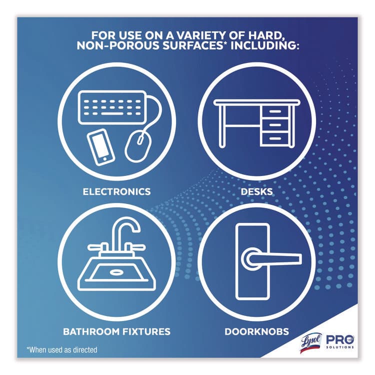 RECKITT BENCKISER Professional Disinfecting Wipe Bucket, 1-Ply, 6 x 8, Lemon and Lime Blossom, White, 800 Wipes/Bucket, 2 Buckets/Carton (RAC99856CT) thumbnail 3