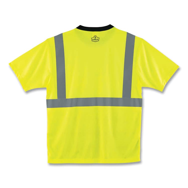 ERGODYNE CORPORATION GloWear 8289BK Class 2 Hi-Vis T-Shirt with Black Bottom, 2X-Large, Lime (EGO22506) thumbnail 2