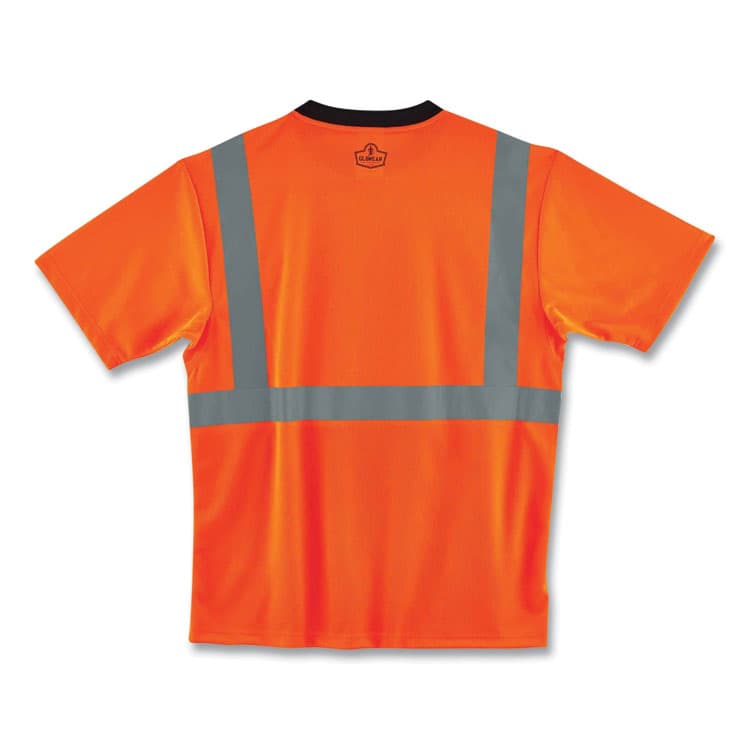 ERGODYNE CORPORATION GloWear 8289BK Class 2 Hi-Vis T-Shirt with Black Bottom, 5X-Large, Orange (EGO22519) thumbnail 2