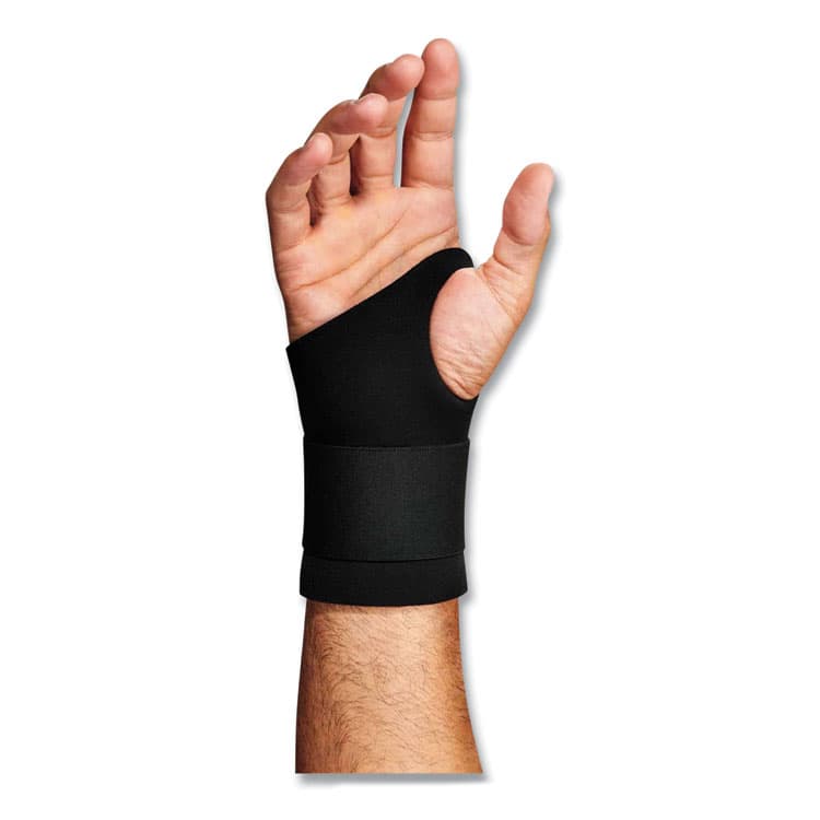 ERGODYNE CORPORATION ProFlex 670 Ambidextrous Single Strap Wrist Support, Small, Fits Left Hand/Right Hand, Black (EGO16612) thumbnail 2
