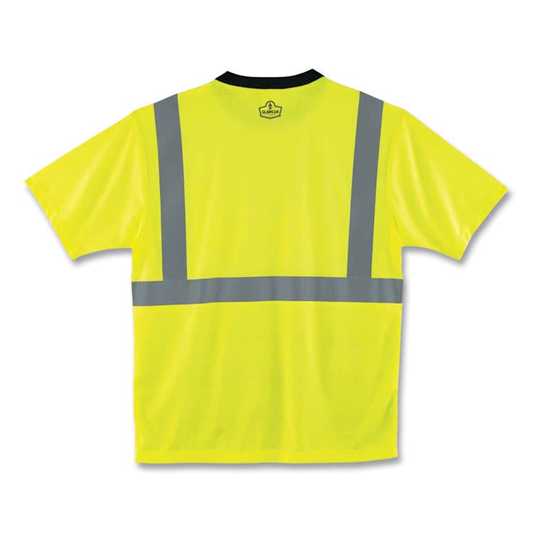 ERGODYNE CORPORATION GloWear 8289BK Class 2 Hi-Vis T-Shirt with Black Bottom, X-Large, Lime (EGO22505) thumbnail 3