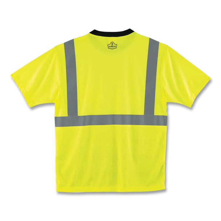 ERGODYNE CORPORATION GloWear 8289BK Class 2 Hi-Vis T-Shirt with Black Bottom, Medium, Lime (EGO22503) thumbnail 4