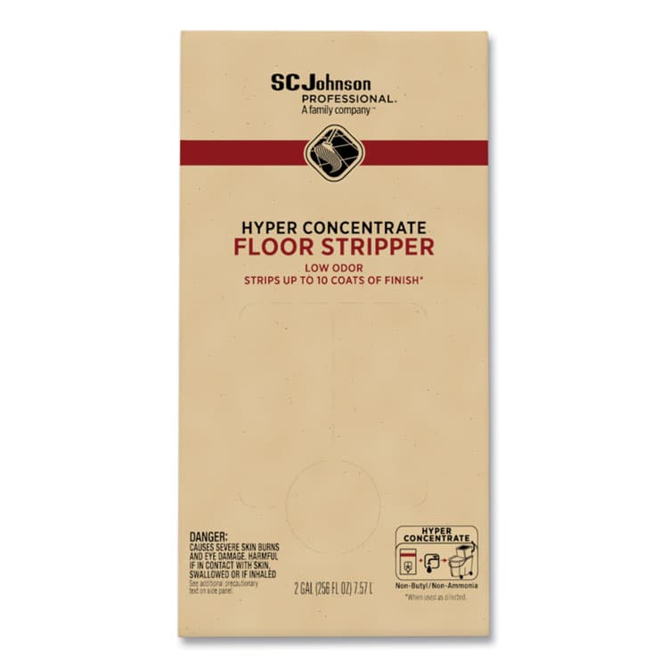 SC JOHNSON Hyper Concentrate Floor Stripper, Low Odor, 2 gal Bag-in-Box (SJN680076) thumbnail 2