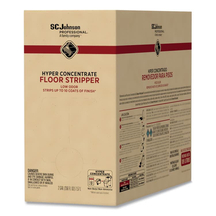 SC JOHNSON Hyper Concentrate Floor Stripper, Low Odor, 2 gal Bag-in-Box (SJN680076) thumbnail 3