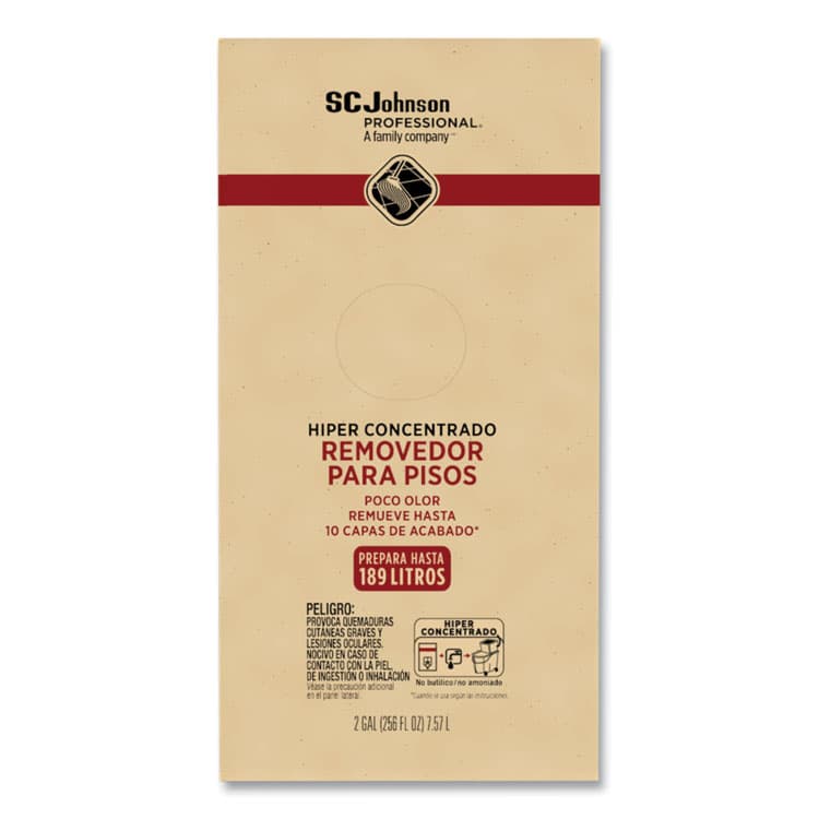 SC JOHNSON Hyper Concentrate Floor Stripper, Low Odor, 2 gal Bag-in-Box (SJN680076) thumbnail 4