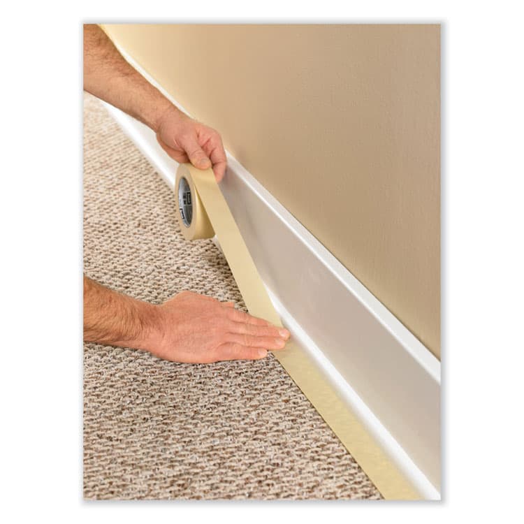 3M/COMMERCIAL TAPE DIV. Economy Masking Tape, 3" Core, 1.88" x 60.1 yds, Tan (MMM260048A) thumbnail 4