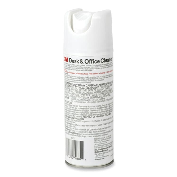 3M/COMMERCIAL TAPE DIV. Desk and Office Spray Cleaner, 15 oz Aerosol Spray (MMM573) thumbnail 3