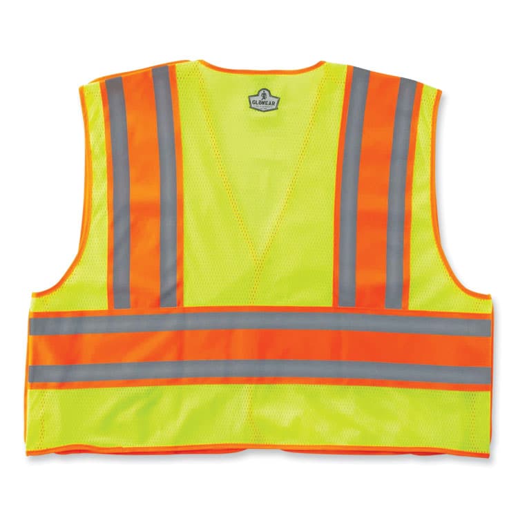 ERGODYNE CORPORATION GloWear 8245PSV Class 2 Public Safety Vest, Polyester, Large/X-Large, Lime (EGO23395) thumbnail 2