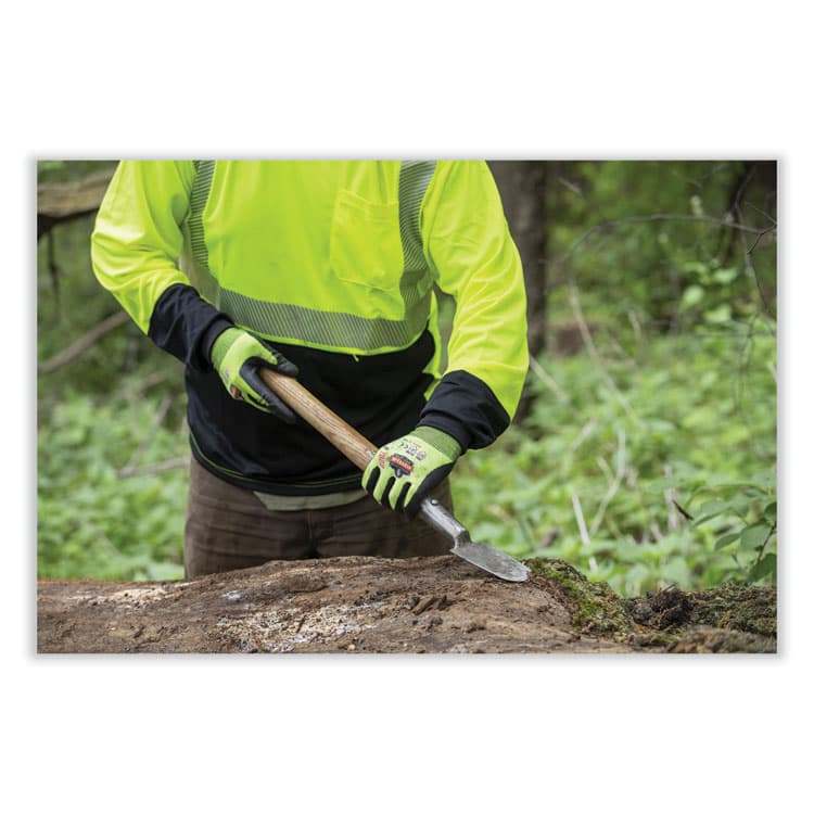 ERGODYNE CORPORATION GloWear 8281BK Class 2 Long Sleeve Shirt with Black Bottom, Polyester, 3X-Large, Lime (EGO22637) thumbnail 2