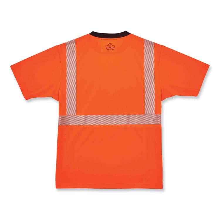 ERGODYNE CORPORATION GloWear 8280BK Class 2 Performance T-Shirt with Black Bottom, Polyester, 3X-Large, Orange (EGO22587) thumbnail 3