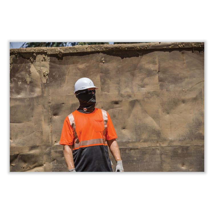 ERGODYNE CORPORATION GloWear 8280BK Class 2 Performance T-Shirt with Black Bottom, Polyester, Large, Orange (EGO22584) thumbnail 4