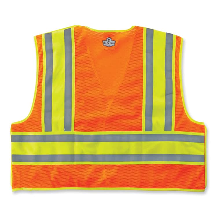 ERGODYNE CORPORATION GloWear 8245PSV Class 2 Public Safety Vest, Polyester, 6X-Large/7X-Large, Orange (EGO23390) thumbnail 4