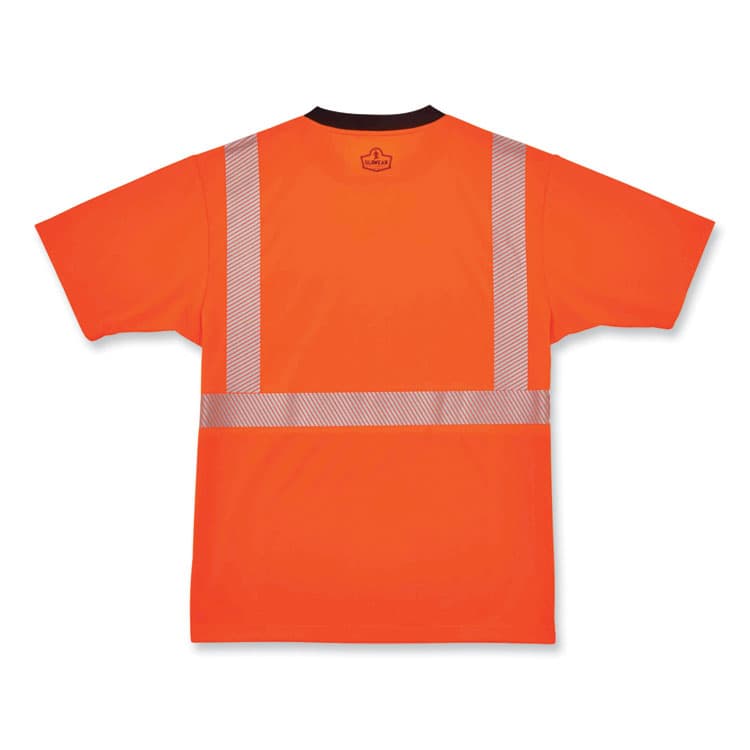 ERGODYNE CORPORATION GloWear 8280BK Class 2 Performance T-Shirt with Black Bottom, Polyester, 2X-Large, Orange (EGO22586) thumbnail 3