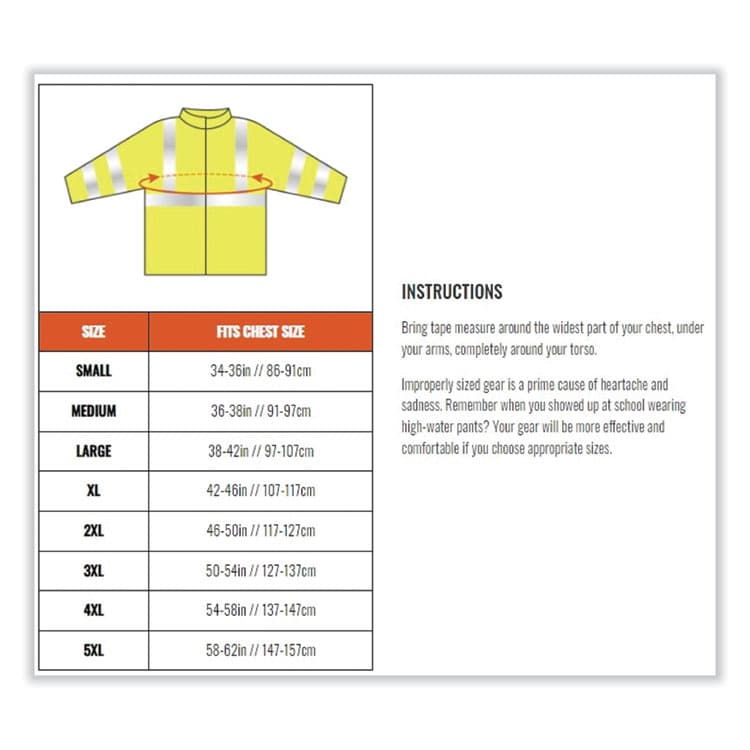 ERGODYNE CORPORATION GloWear 8386 Class 3 Hi-Vis Outer Shell Jacket, Polyester, Medium, Lime (EGO25373) thumbnail 3