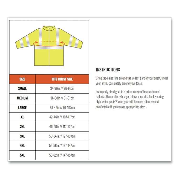 ERGODYNE CORPORATION GloWear 8386 Class 3 Hi-Vis Outer Shell Jacket, Polyester, Small, Lime (EGO25372) thumbnail 4