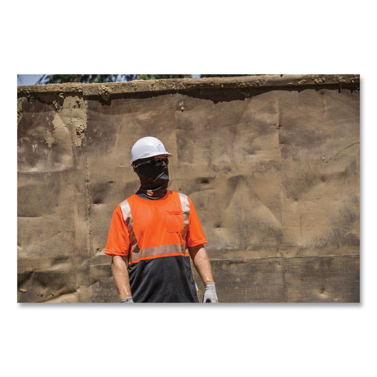 ERGODYNE CORPORATION GloWear 8280BK Class 2 Performance T-Shirt with Black Bottom, Polyester, 4X-Large, Orange (EGO22588) thumbnail 3