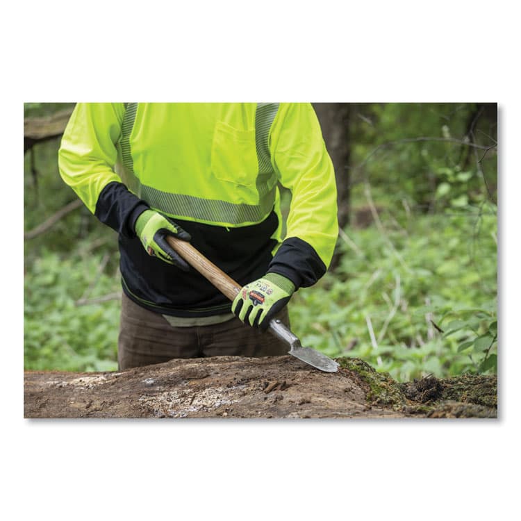 ERGODYNE CORPORATION GloWear 8281BK Class 2 Long Sleeve Shirt with Black Bottom, Polyester, X-Large, Lime (EGO22635) thumbnail 4