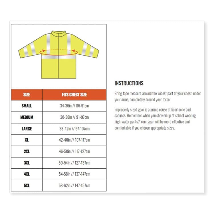 ERGODYNE CORPORATION GloWear 8386 Class 3 Hi-Vis Outer Shell Jacket, Polyester, X-Large, Lime (EGO25375) thumbnail 4