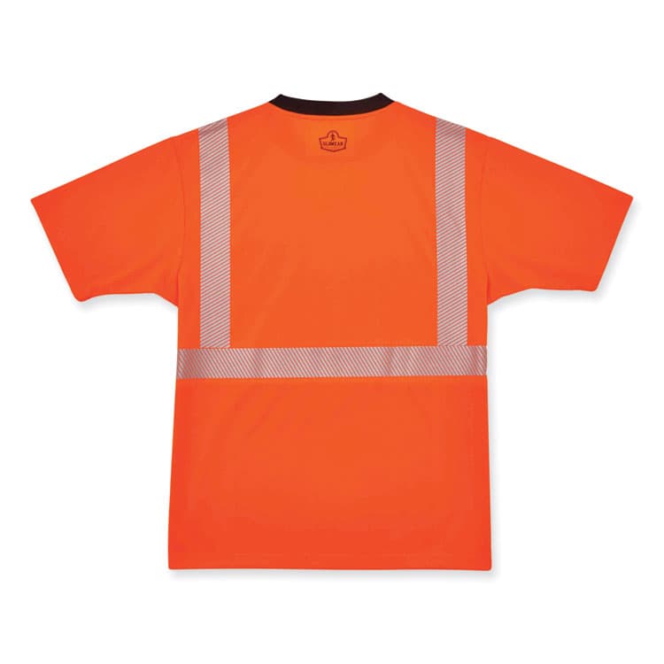 ERGODYNE CORPORATION GloWear 8280BK Class 2 Performance T-Shirt with Black Bottom, Polyester, 4X-Large, Orange (EGO22588) thumbnail 4