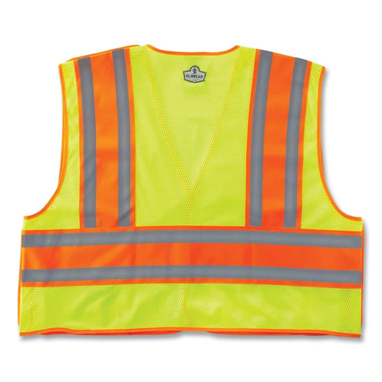 ERGODYNE CORPORATION GloWear 8245PSV Class 2 Public Safety Vest, Polyester, 4X-Large/5X-Large, Lime (EGO23399) thumbnail 4